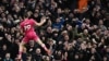 Ipswich Town's Liam Delap celebrates scoring their second goal during the Premier League football match between Fulham and Ipswich Town in London, Jan. 5, 2025.