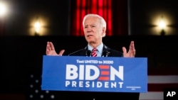 Joe Biden battant campagne à Scranton, Pennsylvanie, le 23 octobre 2019.