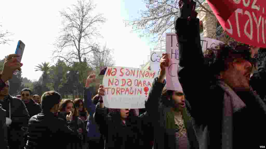 Bakıda 8 Marş feministlər aksiyası