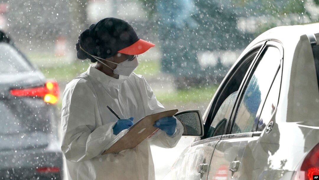 Một địa điểm xét nghiệm virus corona ở Houston, Texas