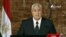 This image made from video broadcast on Egyptian state TV show's interim President Adly Mansour making his first address to the nation since taking his post after the ouster of Islamist President Mohammed Morsi, in Cairo, July 18, 2013. 