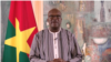 Le président Roch Kaboré s’adressant à la nation, Ouagadougou, le 7 novembre 2019. (VOA/Lamine Traoré)