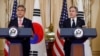 布林肯会晤韩国外长，重申致力于保卫韩国