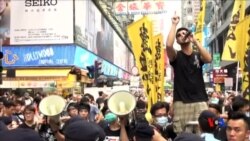 2015-07-12 美國之音視頻新聞:香港本土派與親中團體旺角街頭對陣
