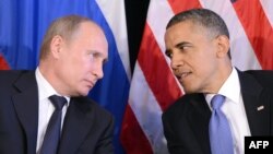 Tổng thống Nga Vladimir Putin và Tổng thống Mỹ Barack Obama