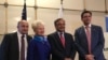 Asad Majeed Khan, second from right, Pakistan's current ambassador to the United States, is seen at an Ambassadors Dialogue event in Washington, Dec. 16, 2019. (Natalie Liu/VOA)