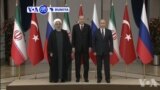 VOA60 Duniya: Shugaban Iran Hassan Rouhani Ya Hadu Da Takwarorin Aikinsa Na Rasha Da Turkiya