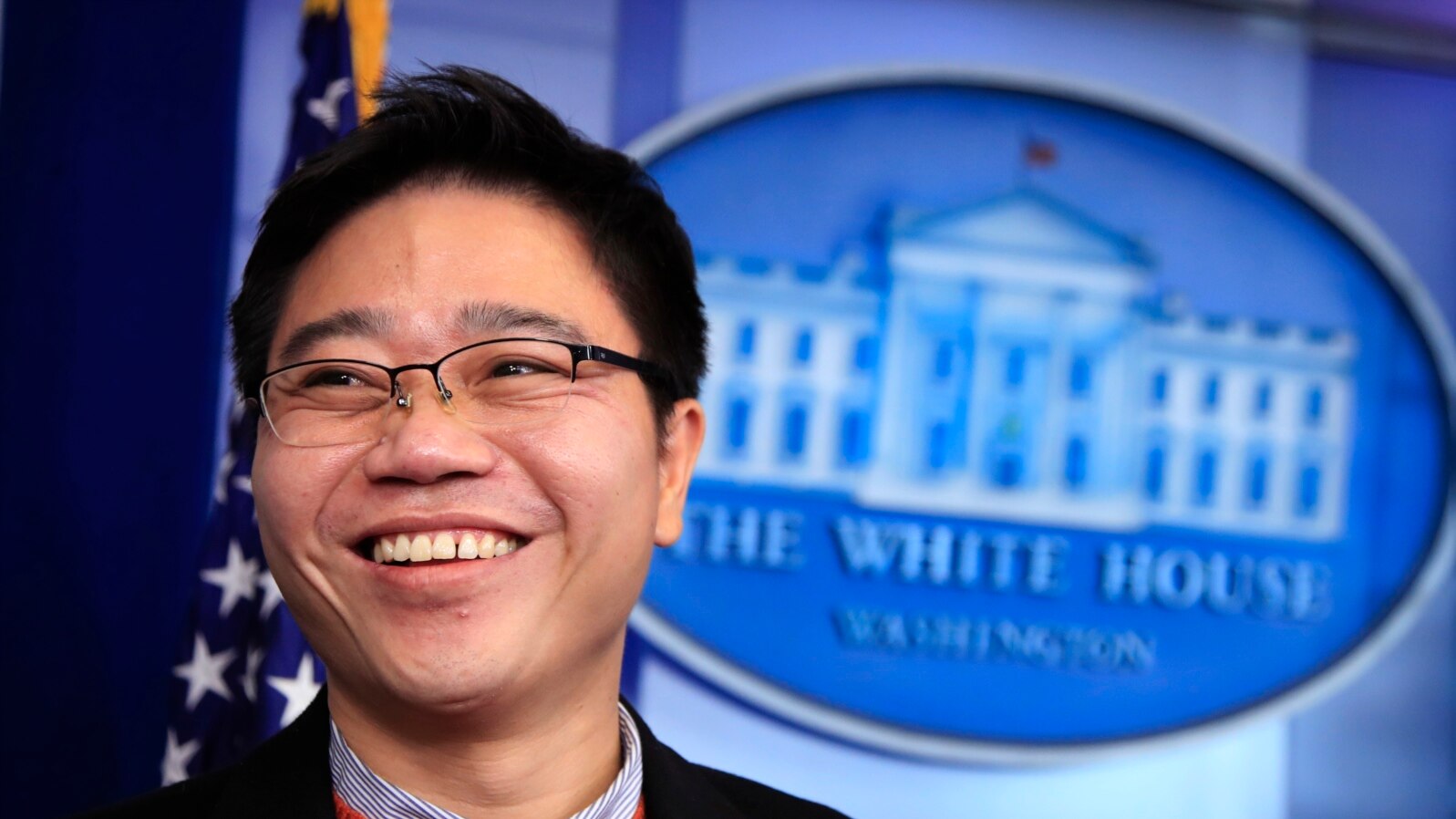 North Korean defector Ji Seong-ho speaks to reporters in the press briefing room at the White House in Washington, Jan. 31, 2018. Ji was a guest of President Donald Trump when he delivered the State of the Union address.