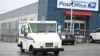 A U.S. Postal Service office near Los Angeles International Airport in Los Angeles, Feb. 5, 2025. U.S. President Donald Trump paused a repeal of duty-free treatment of low-cost packages from China on Friday, after the change sparked chaos for postal services and others.