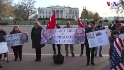Washington’da Tutuklu Gazeteciler İçin Protesto