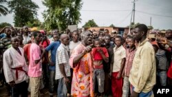 Une manifestation à Bangui, Centrafrique, 29 mai 2014.