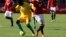 Le Zimbabwe joue contre l'Égypte lors des qualifications au stade d'Harare, le 9 juin 2013.