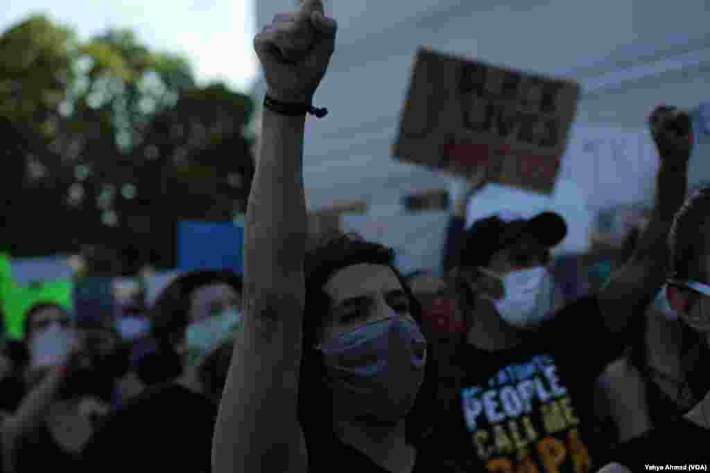 Peaceful protests in Harrisonburg