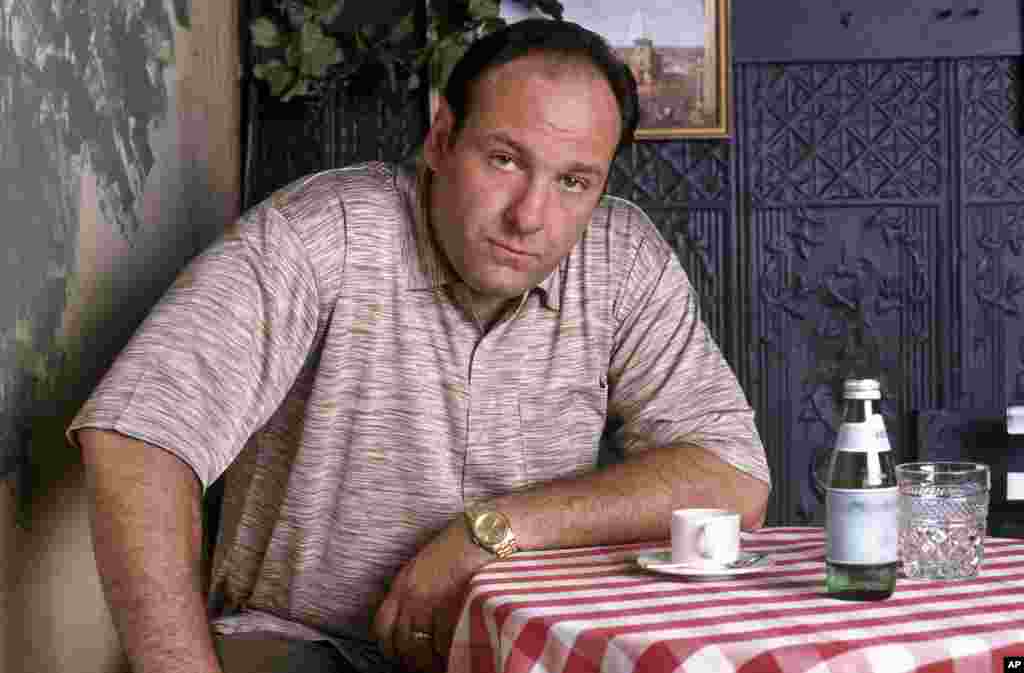 Imagen de Gandolfini durante la primera temporada de "The Sopranos".
