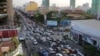 Rush hour traffic in Phnom Penh, Cambodia, November 11, 2016. (Hean Socheata/VOA Khmer)