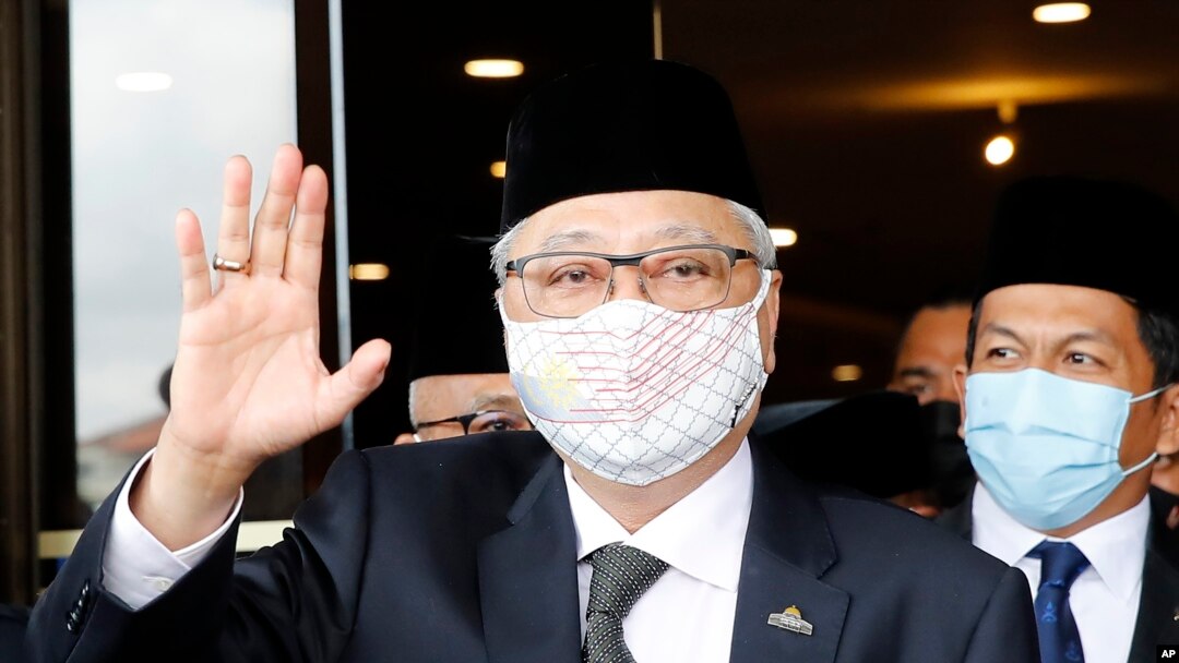 Mantan Wakil PM Malaysia, Ismail Sabri Yaakob ditunjuk sebagai Perdana Menteri baru Malaysia, Jumat, 20 Agustus 2021. (AP Photo/FL Wong)