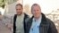 Two British hostages pictured after being released near the gas plant in Algeria where they had been kidnapped by Islamic militants, Jan. 19, 2013. 