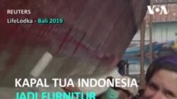Kapal Nelayan Indonesia Disulap jadi Furnitur di Rusia
