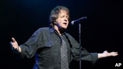 FILE - Classic-rock musician Eddie Money performs at the American Music Theatre in Lancaster, Pennsylvania, Jan. 31, 2013.