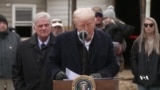 President Trump visits scenes of natural disaster in North Carolina, California