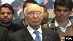 លោក Sartaj Aziz ទីប្រឹក្សា​ផ្នែក​សន្តិសុខ​ជាតិ​ និង​គោលនយោបាយ​បរទេស​