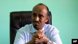 Somali defense minister Abdihakim Mohamud Haji Fiqi, March, 8, 2011.