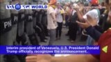 VOA60 World PM - Trump Recognizes Venezuelan Opposition Leader as Interim President