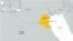 Map of Kuwait
