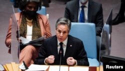 U.N. Security Council meeting on the situation between Russia and Ukraine, in New York