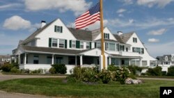 FILE - The main home in the Kennedy family compound in Hyannis Port, Mass., Aug. 27, 2009. Robert F. Kennedy's granddaughter, Saoirse Kennedy Hill, 22, has died, according to a Kennedy family statement, Aug. 1, 2019.