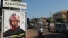 The Global Helmet Vaccine Initiative has mounted a campaign to encourage boda boda drivers to wear helmets, Kampala, Uganda, August 26, 2013. (Hilary Heuler/ VOA)