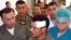 A Tunisian soldier wounded in the face during an ongoing hunt for a group of jihadists arrives at the hospital in Kasserine, the regional capital of the western region of Mount Chaambi, on May 6, 2013.