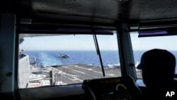 USS Eisenhower li avên deryayî li Rojhilata navîn