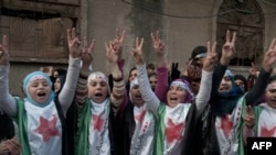 Антиправительственная демонстрация в сирийской провинции Хомс
