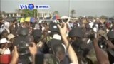 VOA60 AFIRKA: Mutane Sun Fito Kan Tituna a Babban Birnin Banjul Domin Tarbar Shugaba Adama Barrow