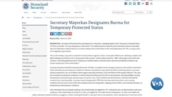 အမေရိကန်က မြန်မာနိုင်ငံသားတွေ နေထိုင်ခွင့် သက်တမ်းတိုးပေး