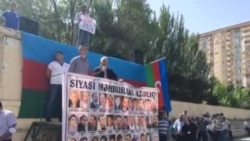 Milli Şura «Xilas olaq!»şüarı ilə mitinq keçirir Əli Kərimlinin çıxışı
