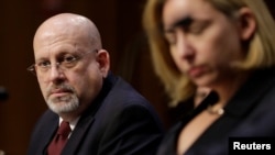 FILE - Samuel Liles, Acting Director of Cyber Division, Office of Intelligence and Analysis DHS, listens to testimonies about Russian interference in U.S. elections to the Senate Intelligence Committee in Washington, U.S., June 21, 2017. 