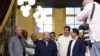 El presidente de Nicaragua, Daniel Ortega, al centro, llega al Palacio de la Revolución para asistir a una reunión con representantes del grupo ALBA en La Habana, Cuba, el 14 de diciembre de 2022. Cortesía del Palacio de Miraflores/ Vía REUTERS.