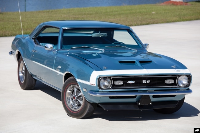 One classic muscle car is this 1968 Chevrolet Camaro made by General Motors. (Photo: Business Wire)