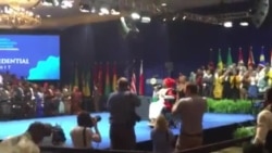 U.S. President Obama Receives Standing Welcome At YALI Summit