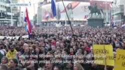 Hırvatistan’da “Corona pasaportu” Protestosu