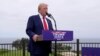 Republican presidential nominee Donald Trump speaks during a news conference at Trump National Golf Club Los Angeles in Rancho Palos Verdes, California, Sept. 13, 2024.