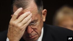 U.S. Admiral Michael Mullen on Capitol Hill, Washington, D.C., Sept. 22, 2011 (file photo).