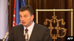 Guverner Narodne banke Srbije Dejan Šoškić na konferenciji za novinare