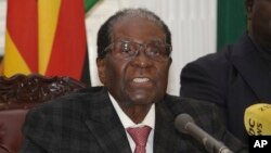 L'ancien président du pays, Robert Mugabe, Harare, Zimbabwe, 19 novembre 2017.