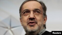Chrysler Group LLC Chairman and CEO Sergio Marchionne answers a question during a news conference in Detroit, Michigan, April 30, 2012. 