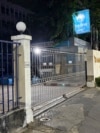 FILE - The gate of an immigration detention center is seen in Bangkok on Feb. 26, 2025.