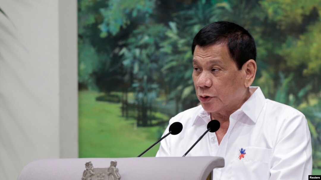 Presiden Filipina Rodrigo Duterte mengancam akan mencabut perjanjian yang memungkinkan pasukan AS mengunjungi negaranya (foto: dok).