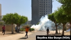 Grève des étudiants à Dakar, au Sénégal, le 14 juin 2017. (VOA/Seydina Aba Gueye)